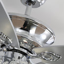 Cottonfy UK Remote Controlled Crystal Fan with Lights