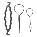 Livingandhome 53-Piece Donut Hair Bun Maker Set Hair Accessories