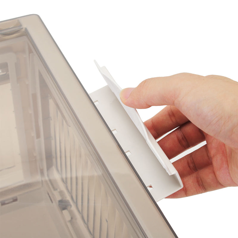 Lifeideas Transparent Folding Storage Box with Wheels