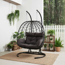 Breeins 2-Seater Swing Hanging Egg Chair With Metal Stand