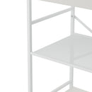 4-Tier Open Shelves Dressing Table With Drawer