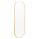 Livingandhome Modern Oval Metal Full Length Wall Mirror