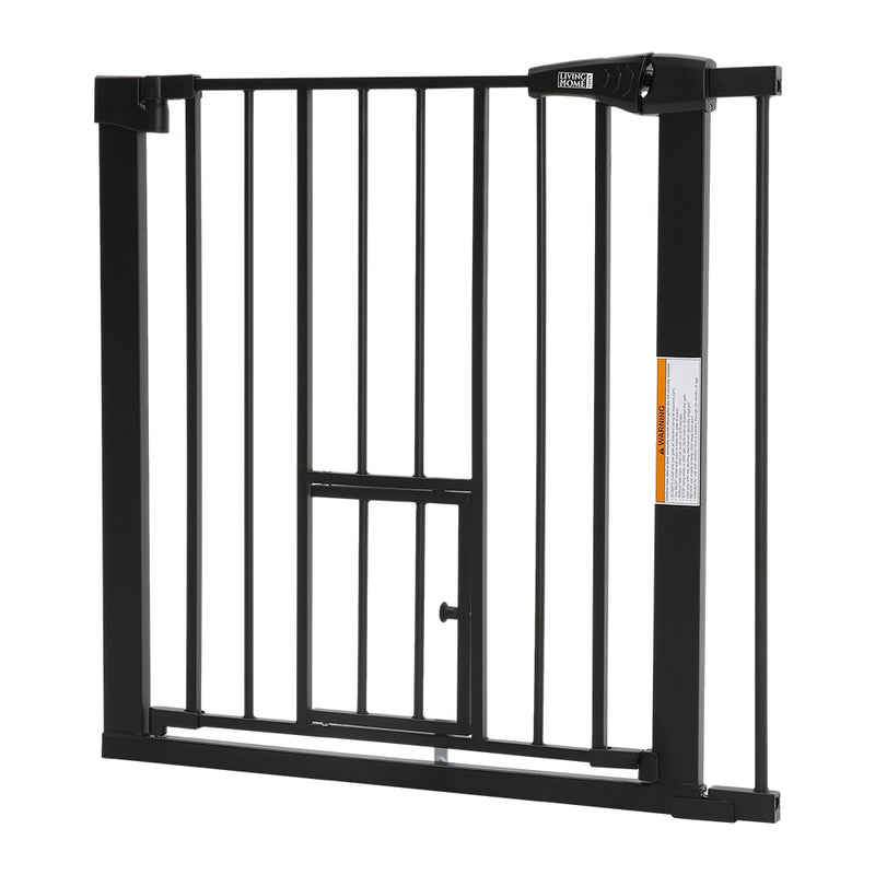 Kidkid Pressure-Fixed Stair Safety Gate with Pet Door