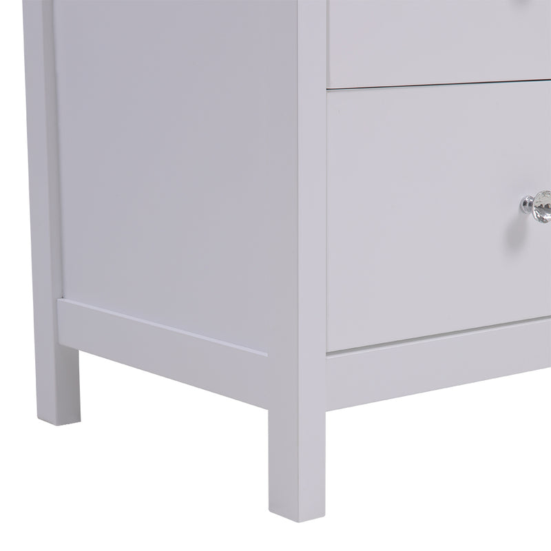 Cottonfy UK Wooden Storage Cabinet with 2 Drawers