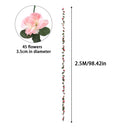 Lifeideas 4 Pack Artificial Flower Fake Silk Peony Hanging Vine Garland