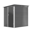 Breeins 4.6 X 6FT Outdoor Metal Pent Roof Garden Storage Shed