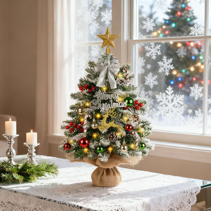 Lifeideas Mini Pine Christmas Tree for Holiday Decoration