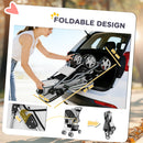 PawHut Pet Stroller Carrier Foldable Deluxe Walk Travel Dog, Grey