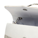 Modishion Shiny Handbag Clutch Bag with Crossbody Shoulder Chain