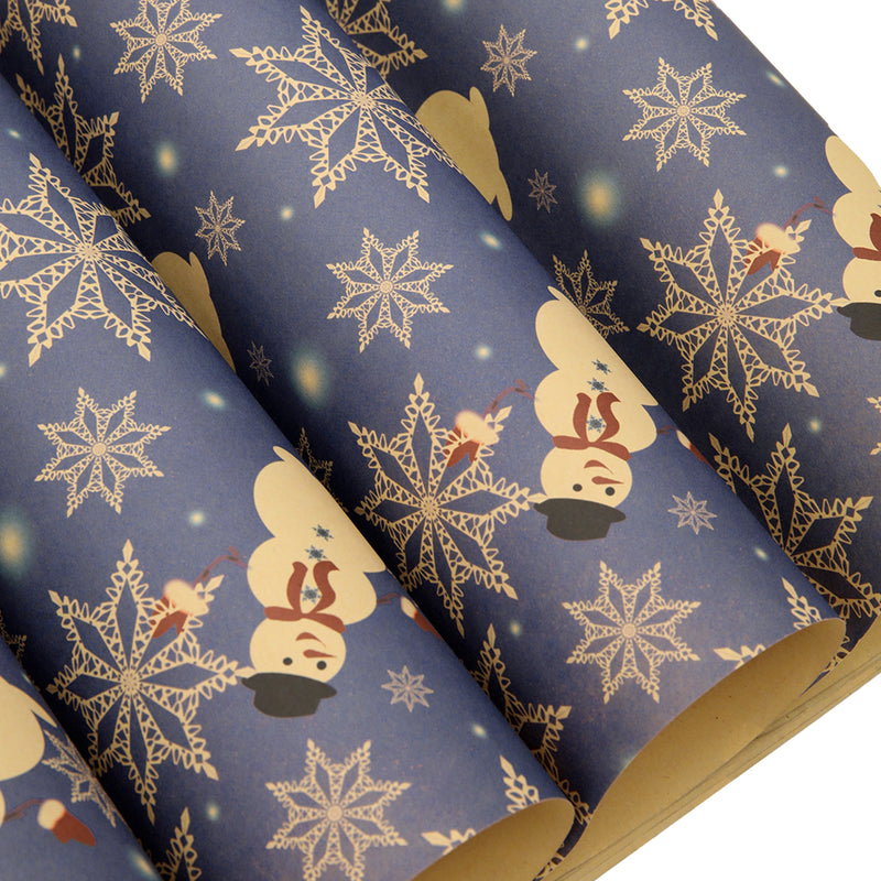 Lifeideas 10pcs Christmas Rustic Kraft Wrapping Paper Sheets