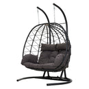 Breeins 2-Seater Swing Hanging Egg Chair With Metal Stand