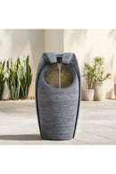 Breeins Outdoor Solar-Powered Water Fountain Rockery Decor