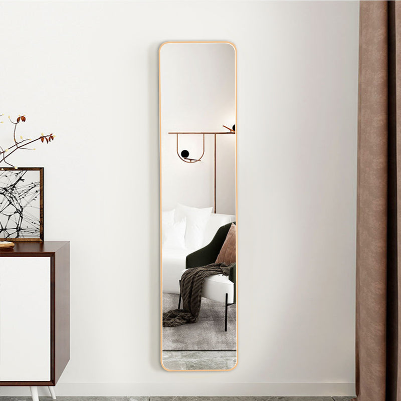 Livingandhome Full Length Mirror with Rounded Corners Door Hanging