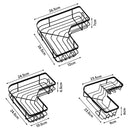 Lifeideas 3-Tier Corner Shower Organiser with Hooks