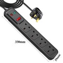 Lifeideas 4-Socket Extension Lead Surge Protected With Switch