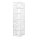 Livingandhome 6-Tier Transparent Foldable Shoe Storage Box