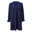 V-neck Long Sleeves Dress