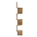 Cottonfy UK Tiered Wooden Floating Corner Shelf