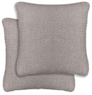 Luxury Enhanced Living Pair of Royale Boucle Silver Cushion Covers - 43x43cm - Cases Only