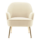 Livingandhome Elegant Upholstered Lounge Chair