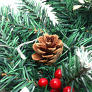 Lifeideas 270cm Artificial Spruce Garland with 50 Warm White LED Lights