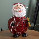 30cm Battery Operated Filigree Christmas Santa Folk Light Decoration with LEDs