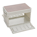 Breeins 95L Collapsible Outdoor Camping Storage Box with Wooden Lid