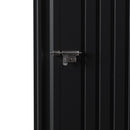 Breeins 4x4 FT Metal Apex Roof Garden Tool Storage Shed
