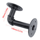 Livingandhome Rustic L-Shaped Pipe Shelf