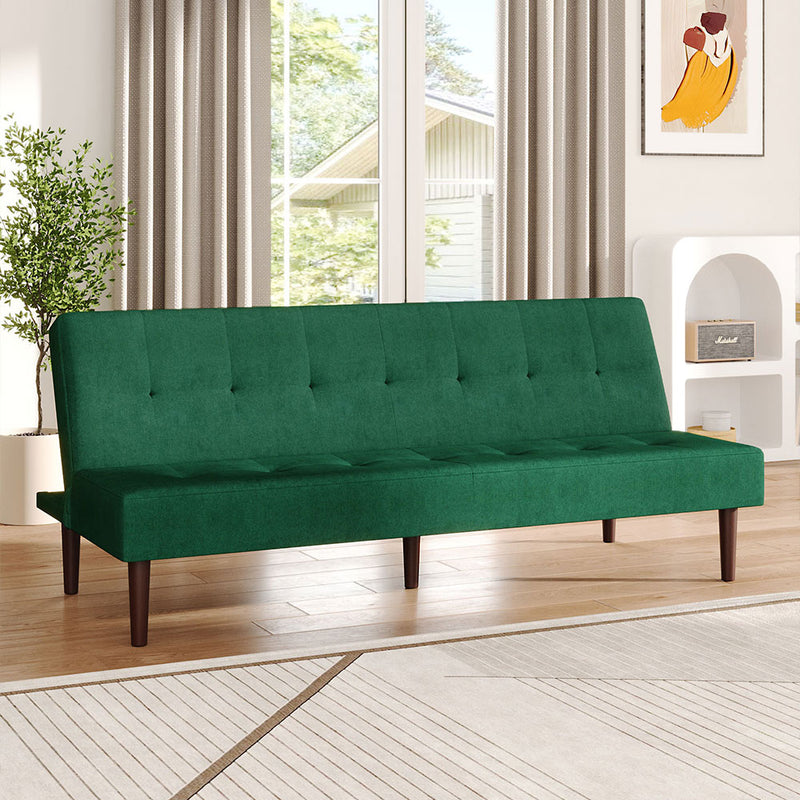 Livingandhome Tufted Upholstered Convertible Sofa