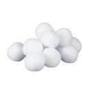 6cm 12 Pack of White Fabric Christmas Faux Snowballs