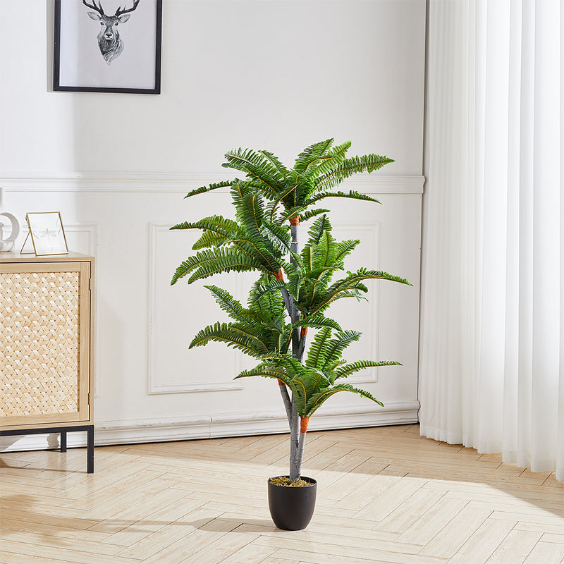Breeins Artificial Persian Grass Decorative Plant in Planter