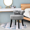 Livingandhome Ice Velvet Upholstered Dressing Stool