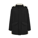 Winter Mid-Length Padded Coat Jacket With Hood