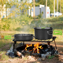 Breeins Portable Camping Cookware Set Outdoor Travel Picnic Cooking Kit with Storage Bag