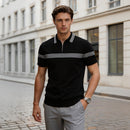Turn-Down Short-Sleeve Polo Shirt