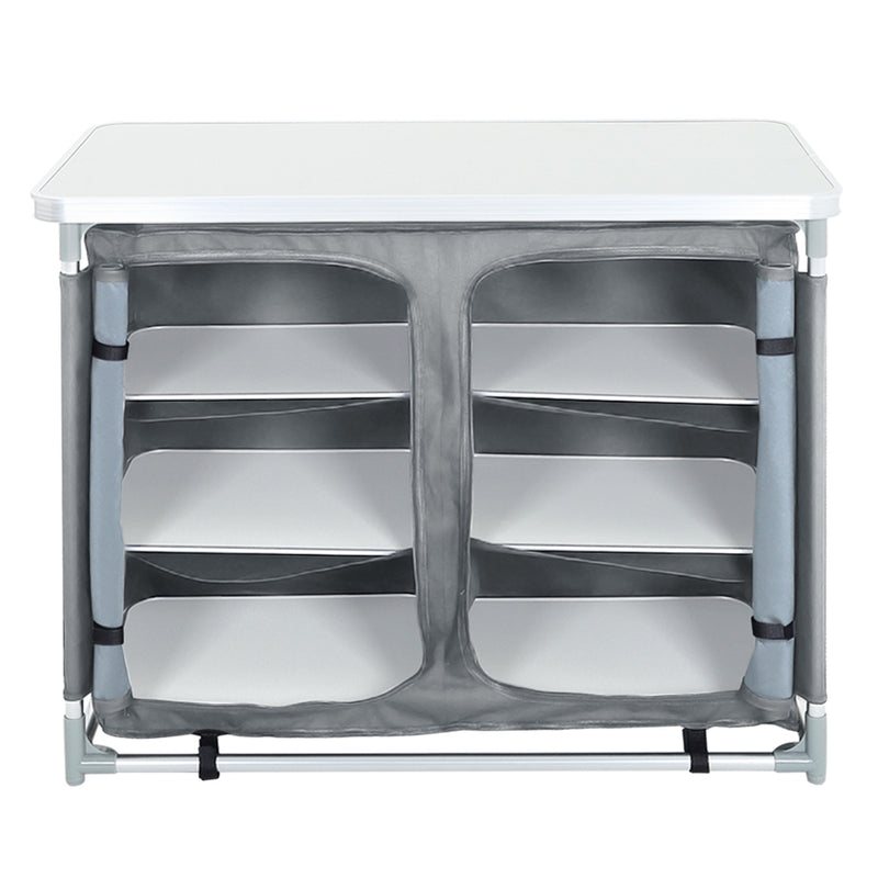 Breeins Camping Kitchen Table Portable Cabinet