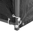 Breeins Metal Tube Firewood Rack With Roof
