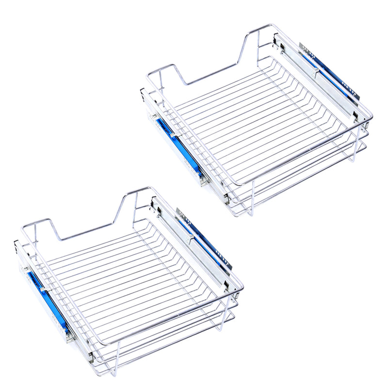 Lifeideas Stainless Steel Sliding Kitchen Drawer Baskets