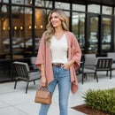 Oversized Plain Shawl Wrap - Pink