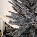 244cm / 8ft Wrapped Pencil Pine Grey Christmas Tree with 460 Tips