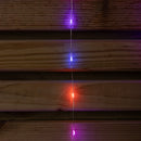 1.2m X 1.2m Light Up Snowflake Pin Wire Christmas Curtain Lights With 339 Rainbow LEDs