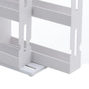 Livingandhome 2 Tiers Rotating Jars Spice Rack Kitchen Storage Holder Shelf Cabinet Organizer