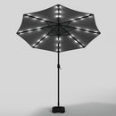 Livingandhome Outdoor Solar 24 LED Lights Patio With Crank For Patio Market With Base