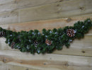90cm Snow King Fir Christmas Swag Garland with Pine Cones & Snow Tips