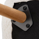 Livingandhome Modern Sherpa Fleece Leisure Chair