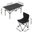 Portable Folding Camping Table With 4 Chairs