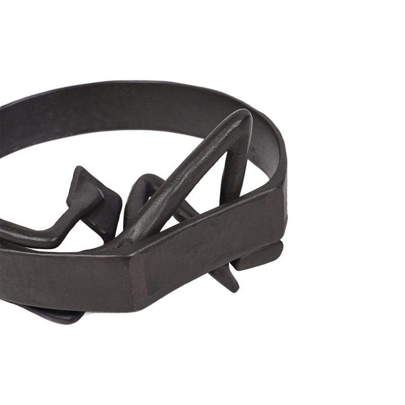 Lifeideas Desktop Metal Statue Reading Men in Circle Ornament Figurines