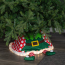 60cm USB Powered Light up Elf Christmas Tree Skirt with Warm White LEDs