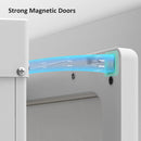 HOMCOM Portable Wardrobe, Clothes Organiser with Hanging Rods, White